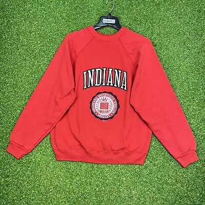 Vintage Tultex Indiana University College CrewNeck Sweatshirt Pullover Size XL • $24.99