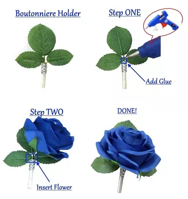 Boutonniere Holder - Make Your Own Beautiful Prom Event Flower In Seconds  • $1.25