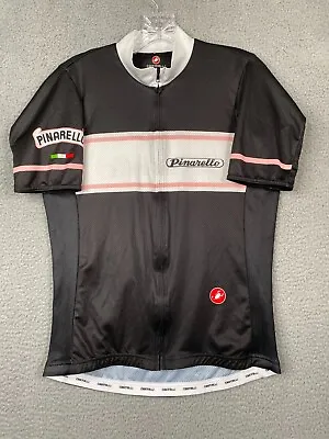 Vintage Castelli Pinarello Cycling Jersey Womens Large Black  Made In Romania • $19