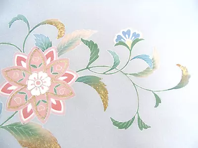 [AYANE] ARABESQUE FLOWER - Japanese Silk  KIMONO Fabric • £5.50