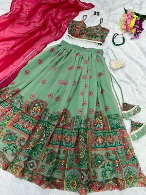 Choli Lehenga Indian Designer Wedding Bollywood Party Wear Lengha Women INDIAN • $51.99
