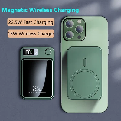 $48.62 • Buy 20000Mah Magnetic Qi Wireless Charger Power Bank 22.5W Fast Charging Powerbank