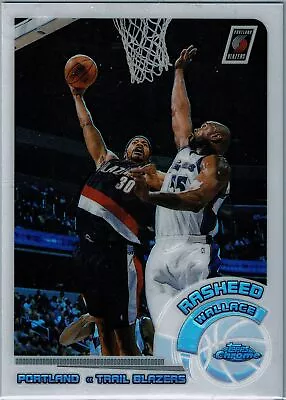 2002-03 Topps Chrome #5 Rasheed Wallace Refractors White Border #/249 • $0.99