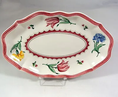 Small Serving Tray Pickle Dish Villeroy  Boch Jardin D'alsace Fleur Germany • $79.99