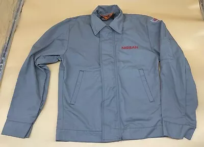 Vintage Nissan Mechanic Jacket XS Red Kap Employee Technician Embroidered Offer! • $30.49