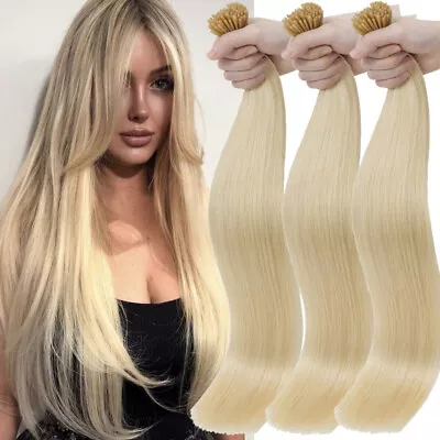 THICK Stick I Tip Remy Human Hair Extensions Pre Bonded Micro Ring Beads 100g US • $307.16