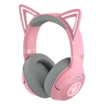 Razer Kraken Kitty V2 BT Wireless Bluetooth RGB Headset With Kitty Ears - Quartz • $189