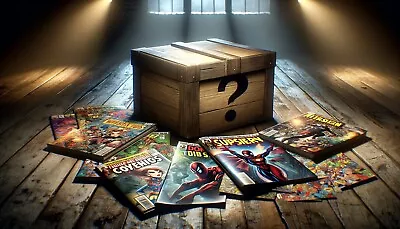 Mysterious Marvel & DC Comics Book Box (20 Books Inside) Spiderman Batman & More • $20