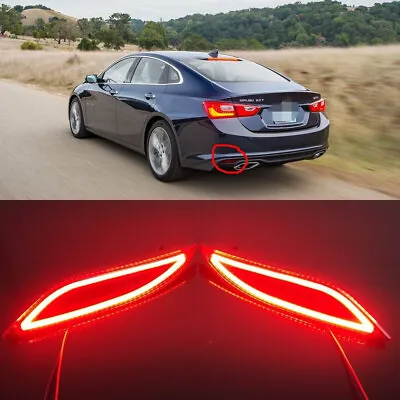 Light Guide Brake Light + Night DRL+ Turn Signals For Chevrolet Malibu 2016-2018 • $76.99