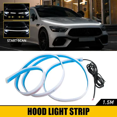 Dynamic Scan Start Up Car Daytime Running Light LED Under Hood Light Strip Glow • $22.38