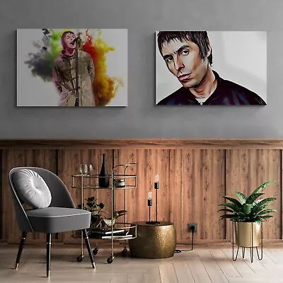 Canvas Wall Art Prints - OASIS LIAM + NOEL GALLAGHER Pop Art Portraits Britpop • £29.99