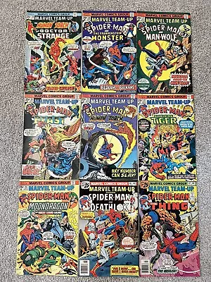 Marvel Team-Up Lot Of 9 Comics! Bronze $.25 Issues • $13