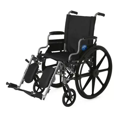 $96 • Buy Medline K4 Basic Lightweight Elevating Wheelchair (MDS806550E)