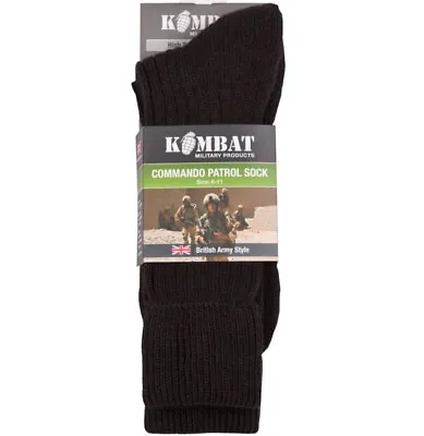 £7.15 • Buy British Army Military Patrol Socks Combat Commando Fishing Thermal Black 6-11