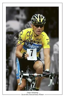 £5.95 • Buy Lance Armstrong Tour De France 7 Autograph Signed Print