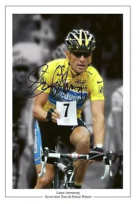 Lance Armstrong Tour De France 7 Autograph Signed Print • £6.90