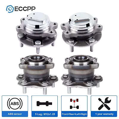 4X Wheel Hub Bearings Front Rear RWD For Infiniti EX35 G35 G37 Q50 QX70 Q60 370Z • $129.95