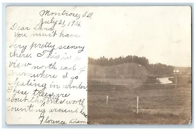 1906 View North East Of Town Montrose Illinois IL RPPC Photo Antique Postcard • $14.98