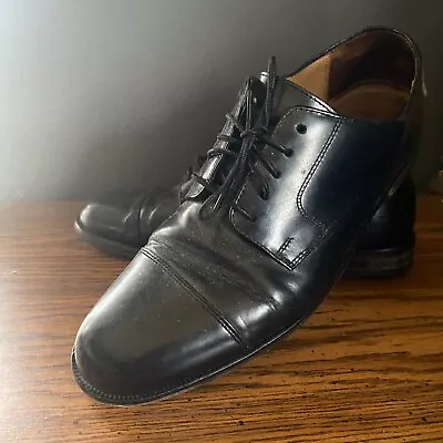 Vintage Cole Haan Men Black Cap Toe Oxford Dress Shoes Sz 9.5 D • $47