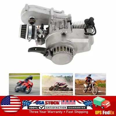 49CC50CC 2 Stroke Engine Motor Pull Start For Pocket Bike Mini Dirt Bike ATV • $58.90