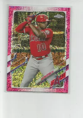 2021 Topps Chrome Magenta Speckle Refractors #201 Justin Upton   323/350 • $2.50