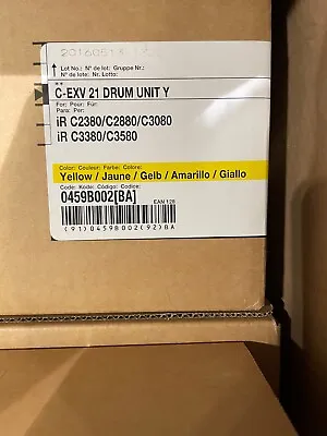 Genuine Canon C-EXV 21 Yellow Drum Unit 0458B002 IRC2380 C2880 C3080 • £90
