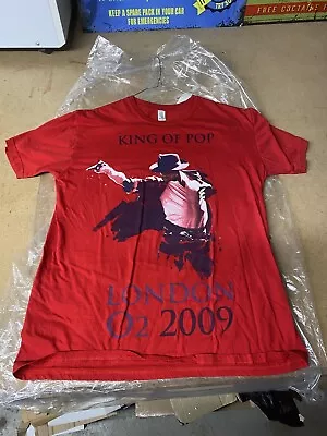 MICHAEL JACKSON “London O2 2009” King Of Pop Music Graphic Tour T-Shirt Medium ￼ • £19.99
