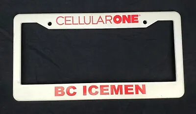 Vintage Binghamton BC Icemen Hockey License Plate Frame Cellular One Rare • $14.95