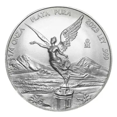 2023 Mexico 1/4 Oz Fine Silver 999 BU Brilliant Uncirculated Libertad • $19.25