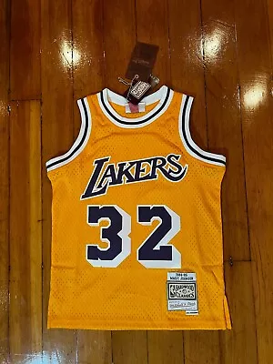 Magic Johnson Basketball Jersey Los Angeles Lakers Mitchell & Ness Kids Unisex 8 • $76