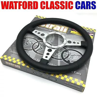 Astrali Classic Car Leather 14  Steering Wheel Compatible With Moto-lita Boss. • $59.95