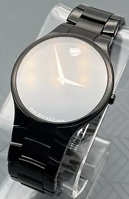 Swiss Movado Serio Classic 38mm Case PVD Stainless Steel Men’s Model# 0606594 • $249