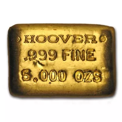 5 Oz Gold Bar - Hoover & Strong • $13284.62