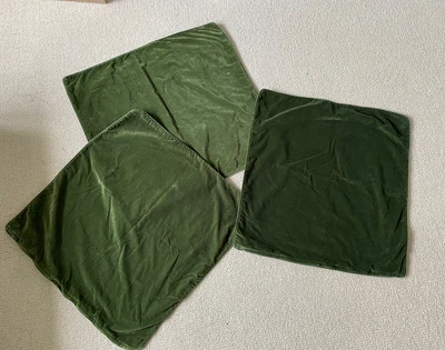 £9.99 • Buy IKEA SANELA Velvet Cushion Covers 50x50 Cm Green (x3)