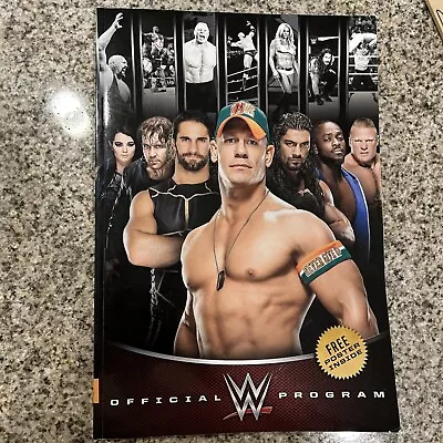 WWE OFFICIAL SOUVENIR EVENT PROGRAM 2015-2016 CENA LESNAR UNDERTAKER No Poster • $17.27