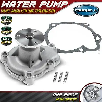 Water Pump With Gasket For Opel Vauxhall Astra Combo Corsa Meriva Zafira 1334728 • £19.99