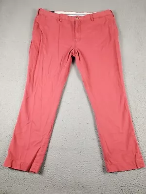 Ralph Lauren Pants Mens 42x30 Pink Casual Flat Front Chino Trousers • $28.95