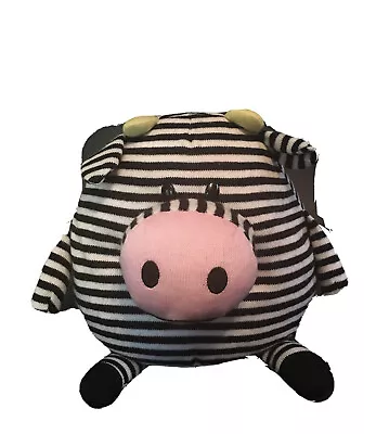 Mushable Pot Bellies Plush Striped Cow Zebra Pillow • $17.62