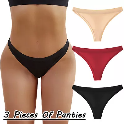 Underpants Patchwork Color Underwear Panties Bikini Solid Boy Briefs For Women • $15.92
