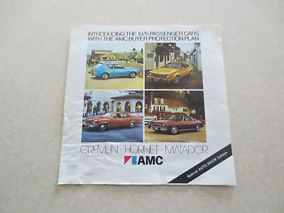 1975 AMC Gremlin Hornet Matador Cars Advertising Booklet - American Motors • $40