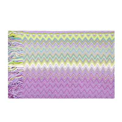 Missoni Women's Cotton Zig-Zag Scarf Shawl Sarong Wrap Pink Green • $99