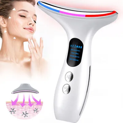 Face Lift Machine Skin Tightening Toning Set Microcurrent Massager Facial Beauty • £14.95