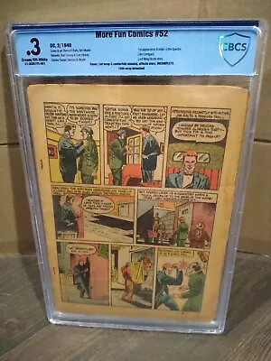 More Fun Comics 52 CBCS 0.3 (1st Appearance And Origin Of Spectre) James Gunn DC • $24000