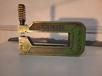 Unipunch C Frame 8A 1-1/4 8  With .250  Punch & Die Press Brake Made In USA • $100