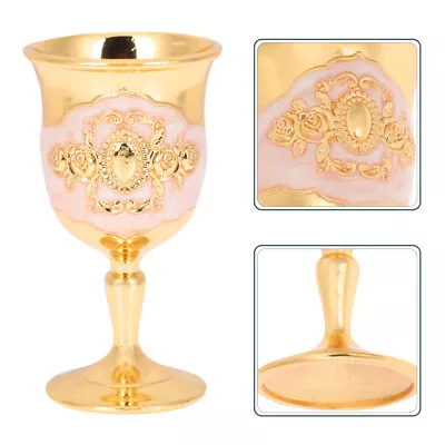 Banquet Home Retro Brass Goblet Chalice Metal Chalice Cup Communion Chalice • $9.08