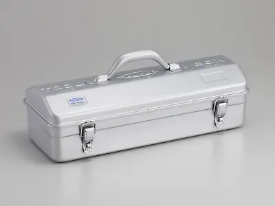 TOYO Steel Hip Roof Tool Box Y-410 Silver Made In Japan 433 X 168 X 173.5mm • $66.22