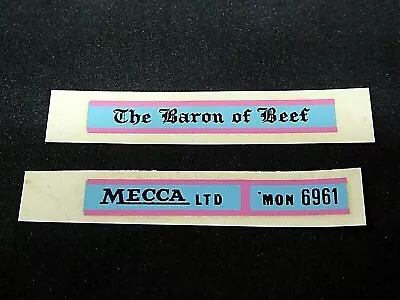 £19.95 • Buy Matchbox 5 London Bus (ONE PAIR OF BARON OF BEEF DECALS X/RARE & GENUINE)