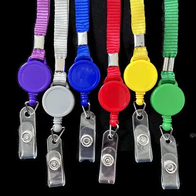 Lanyard Neck Strap Retractable With Clip And Option Of Card Holder • £1.99