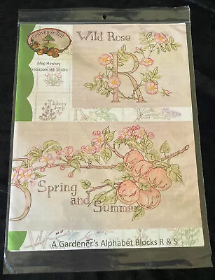 Crabapple Hill Meg Hawkey Gardener Alphabet Quilt Block Pattern RS Rose Summer • $7.95