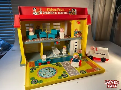 Vtg 1976 Fisher Price Play Family Children's Hospital 931 W/original Box • $84.99